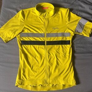 Rapha Men Brevet Yellow Cycling Jersey